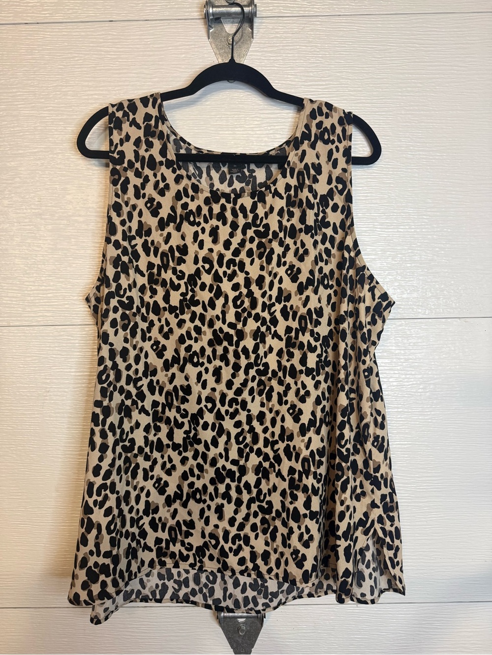 HALOGEN LEOPARD PRINT TANK 2X